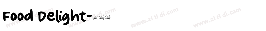 Food Delight字体转换